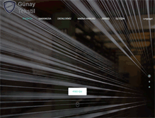 Tablet Screenshot of gunaytekstil.com